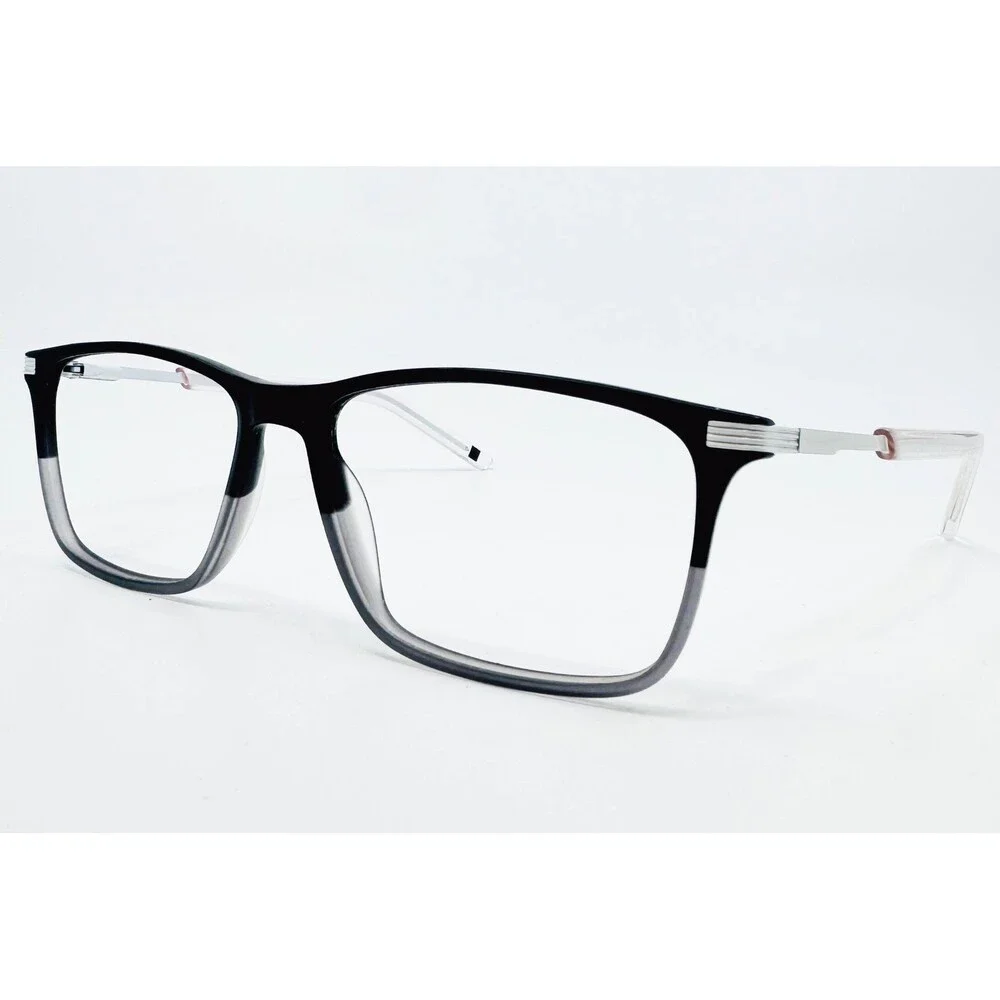 Shaquille O'Neal Eyeglasses Frames Mens Black Grey Ombre Square 177Z 55-17-145